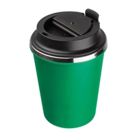 Kép 3/3 - Duplafalú acél ivópohár, 350ml, zöld