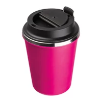 Kép 3/3 - Duplafalú acél ivópohár, 350ml, rózsaszín
