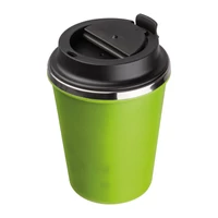 Kép 3/3 - Duplafalú acél ivópohár, 350ml, világos zöld