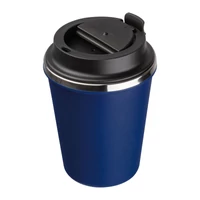 Kép 3/3 - Duplafalú acél ivópohár, 350ml, sötétkék
