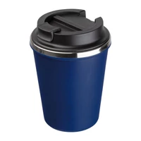 Kép 1/3 - Duplafalú acél ivópohár, 350ml, sötétkék