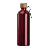 Kép 3/3 - Rozsdamentes acél ivópalack karabinerrel, 750ml, piros