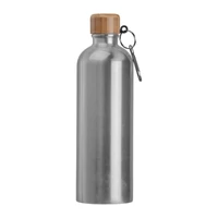 Kép 3/3 - Rozsdamentes acél ivópalack karabinerrel, 750ml, szürke