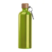 Kép 3/3 - Rozsdamentes acél ivópalack karabinerrel, 750ml, világos zöld