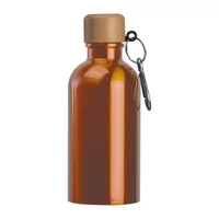 Kép 3/3 - Rozsdamentes acél ivópalack karabinerrel, 400ml, narancssárga