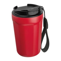 Kép 1/3 - Rozsdamentes acél utazóbögre 350ml, piros