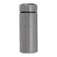 Kép 3/3 - Kisméretű ivópalack strasszkövekkel, 350 ml, szürke