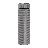 Kép 3/3 - Nagyméretű ivópalack strasszkövekkel, 500 ml, szürke