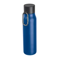 Kép 1/3 - Vákuumszigetelt ivópalack karabinerrel, 600 ml, kék