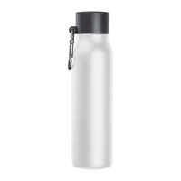 Kép 3/3 - Vákuumszigetelt ivópalack karabinerrel, 600 ml, fehér