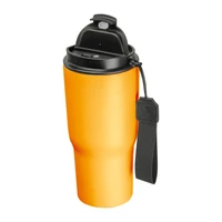 Kép 2/3 - Rozsdamentes acél termosz pohár, 550 ml, narancssárga