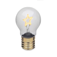 Kép 2/7 - LUMIGLOW LED-es villanykörte dekoráció, sárga
