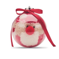 Kép 4/6 - SNUG M Mikulás zokni gömbdíszben, piros