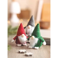 Kép 4/5 - FROSTY Filc manó dekoráció, zöld