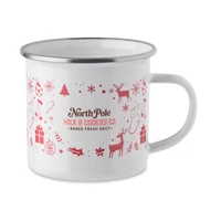 Kép 6/7 - SEASOMEL Karácsonyi zománc bögre 300ml, fehér