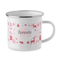 Kép 7/7 - SEASOMEL Karácsonyi zománc bögre 300ml, fehér