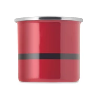 Kép 7/8 - SANTAMEL Mikulás zománc bögre 300ml, piros