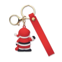 Kép 2/6 - SANTACHARM Mikulás kulcstartó / táskadísz, piros