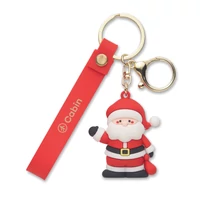 Kép 5/6 - SANTACHARM Mikulás kulcstartó / táskadísz, piros