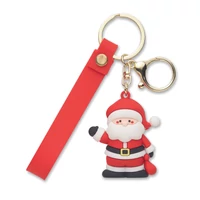Kép 1/6 - SANTACHARM Mikulás kulcstartó / táskadísz, piros