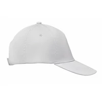 Kép 3/4 - BUZZ 5 panel baseball sapka 160g/m², fehér