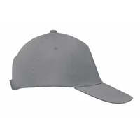 Kép 3/5 - BUZZ 5 panel baseball sapka 160g/m², szürke