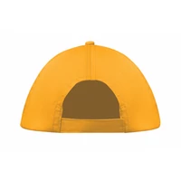 Kép 2/4 - BUZZ 5 panel baseball sapka 160g/m², sárga
