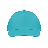 Kép 4/4 - BUZZ 5 panel baseball sapka 160g/m², türkiz