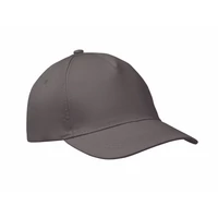 Kép 1/4 - BUZZ 5 panel baseball sapka 160g/m², kőszürke