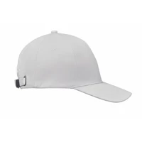 Kép 3/5 - BUFFALO 6 panel baseball sapka 260g/m², fehér