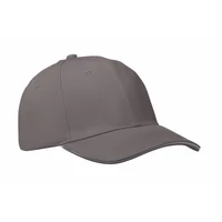 Kép 1/4 - BUFFALO 6 panel baseball sapka 260g/m², sötétszürke/szürke
