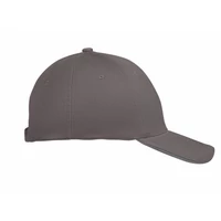 Kép 3/4 - BUFFALO 6 panel baseball sapka 260g/m², sötétszürke/szürke