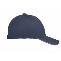 Kép 3/4 - BUFFALO 6 panel baseball sapka 260g/m², fehér/sötétkék