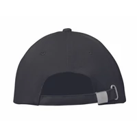 Kép 2/4 - BUFFALO 6 panel baseball sapka 260g/m², fekete/piros
