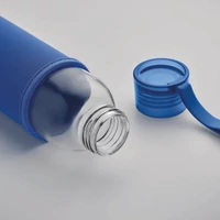 Kép 3/3 - EBOR Újrahaszn. üveg palack 500 ml, királykék