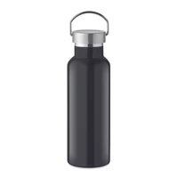 Kép 1/6 - FLORENCE Duplafalú palack 500 ml, fekete