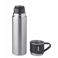 Kép 3/5 - TONIA Duplafalú termoszpalack 420 ml, matt ezüst