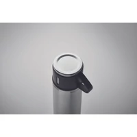 Kép 5/5 - TONIA Duplafalú termoszpalack 420 ml, matt ezüst