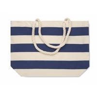 Kép 3/5 - HEAVEN STRIPE Pamut strandtáska 220 g/m², kék