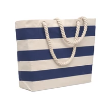 Kép 1/5 - HEAVEN STRIPE Pamut strandtáska 220 g/m², kék