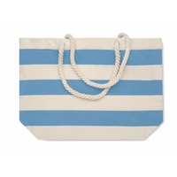 Kép 2/4 - HEAVEN STRIPE Pamut strandtáska 220 g/m², babakék