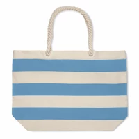 Kép 3/4 - HEAVEN STRIPE Pamut strandtáska 220 g/m², babakék