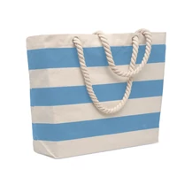 Kép 1/4 - HEAVEN STRIPE Pamut strandtáska 220 g/m², babakék
