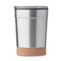 Kép 2/4 - NOMU Duplafalú pohár 300 ml, matt ezüst