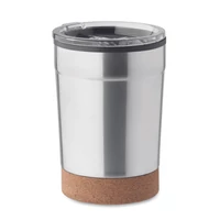 Kép 1/4 - NOMU Duplafalú pohár 300 ml, matt ezüst