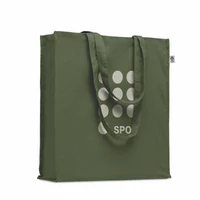 Kép 4/6 - BENTE COLOUR Biopamut bevásárlótáska 220 g, zöld