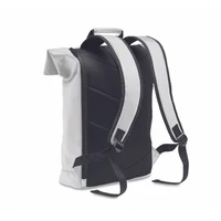Kép 2/6 - BAI ROLL PU roll top laptop hátitáska, fehér