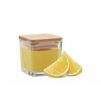 Kép 2/6 - PILA Négyzet alakú illatgyertya 50g, sárga