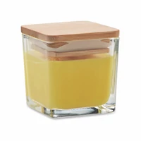 Kép 1/6 - PILA Négyzet alakú illatgyertya 50g, sárga