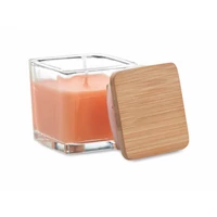 Kép 3/4 - PILA Négyzet alakú illatgyertya 50g, narancssárga